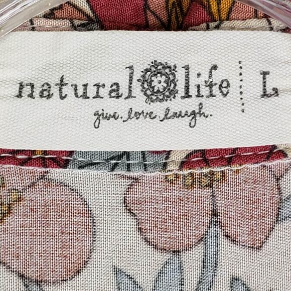 Natural Life Rebecca Tiered Floral Maxi Dress Women’s Size Large L Multicolor - Picture 9 of 11